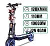 Trottinette Électrique 10000W, 72V ? Jamais Déballé - 110kmH