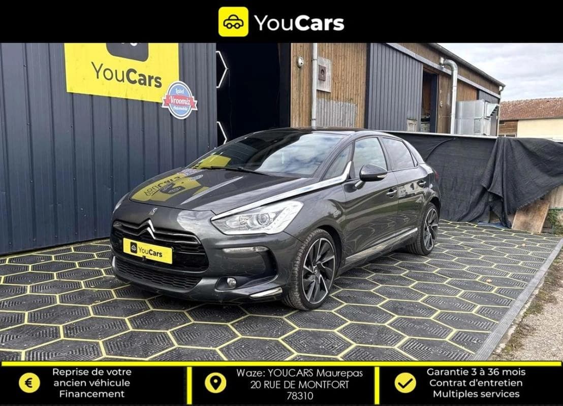 Ds 5 Citroën DS5 2.0 Blue HDi SPORT CHIC EAT6 180 cv Boîte auto ENTRETIEN CITROEN
