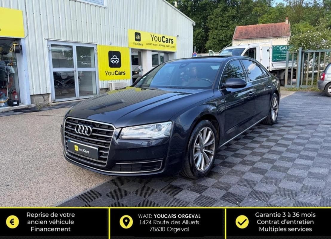 Audi A8 3.0 TDI 260 CH 2 EME MAIN - MOTEUR A CHAINE QUATTRO TOIT OUVRANT RADAR DE RECUL GPS