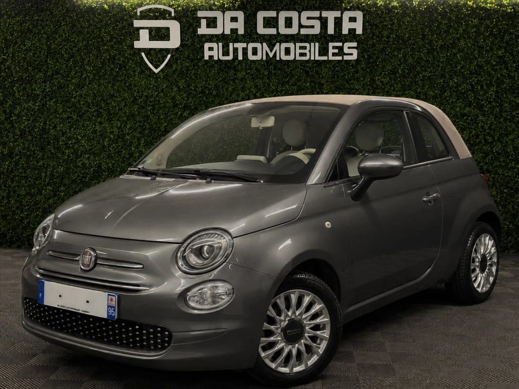 Fiat 500 C PHASE 2 LOUNGE CABRIOLET 1.2 69 Cv CAPOTE ELECTRIQUE BOITE AUTO ECRAN GPS - GARANTIE 1 AN