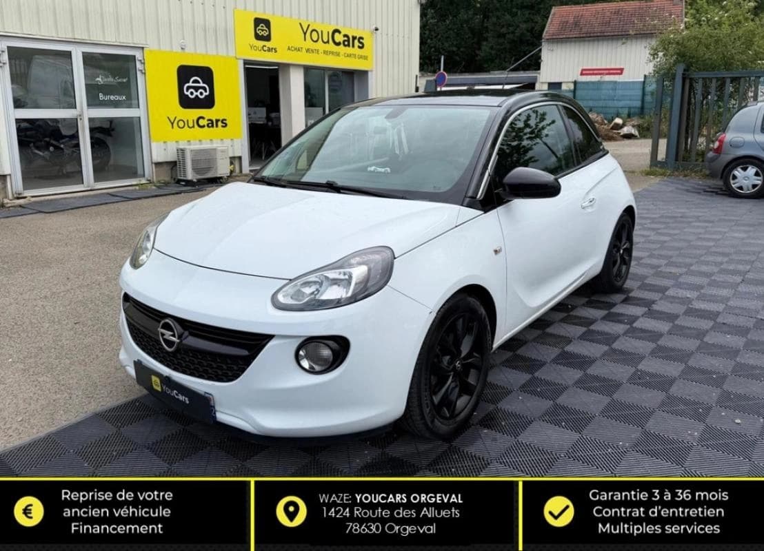 Opel Adam 1.4 TWINPORT 85 WHITE EDITION START-STOP 2EME MAIN-ENTRETIEN A JOUR-CARPLAY-RADAR DE RECUL