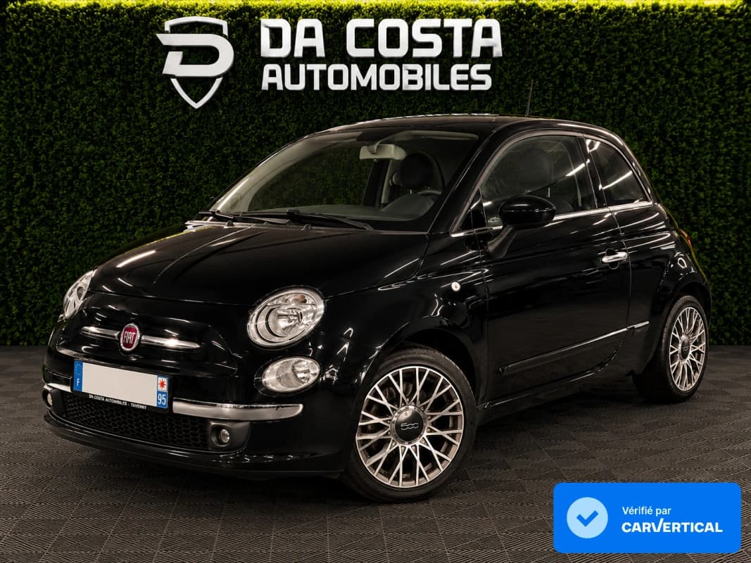 Fiat 500 II LOUNGE 1.2 69 INTERIEUR CUIR TOIT PANORAMIQUE CLIM AUTOMATIQUE CritAir1 - GARANTIE 1 AN