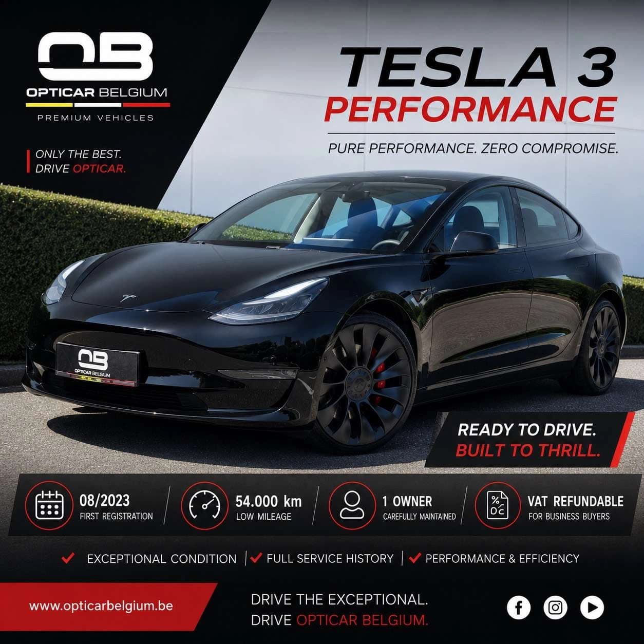 Tesla Model 3 *** Performance - 513 Hp - 08/2023 - FSD 3 - Garan